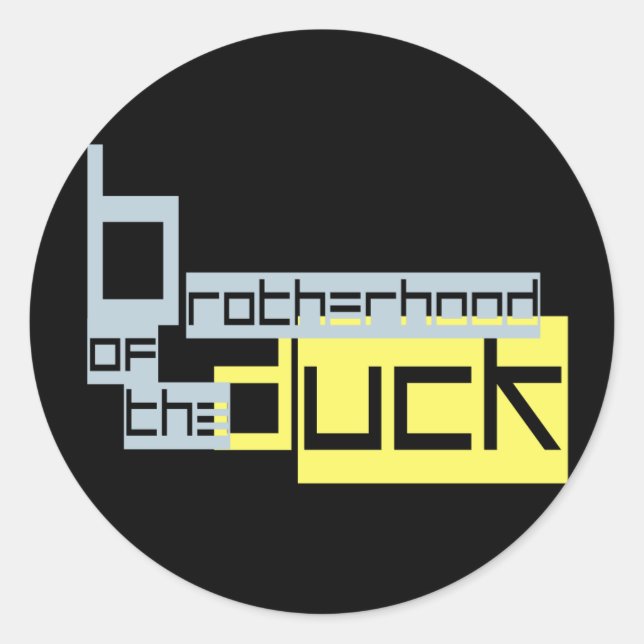 Pegatina Redonda Minístas de la hermandad (Anverso)