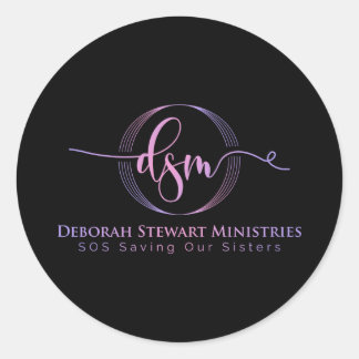 PEGATINA REDONDA MINISTERIOS DEBORAH STEWART