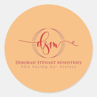 PEGATINA REDONDA MINISTERIOS DEBORAH STEWART
