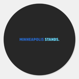 Pegatina Redonda Minneapolis apoya la nueva bandera rebelde del est