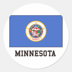 Pegatina Redonda Minnesota