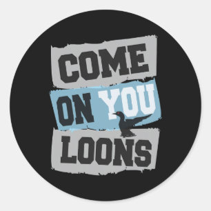 Pegatina Redonda Minnesota Soccer Loon - Vamos Loons 
