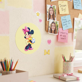 Pegatina Redonda Minnie