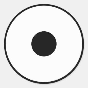 Pegatina Redonda Mirada de serpiente