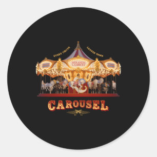 Pegatina Redonda Miranda Lambert Carousel