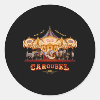 Pegatina Redonda Miranda Lambert Carousel