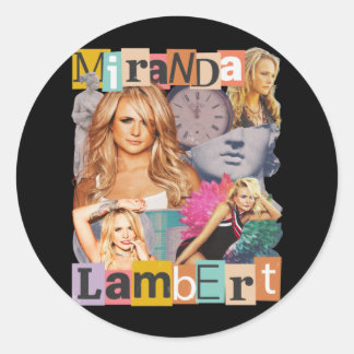 Pegatina Redonda Miranda Lambert Country Music
