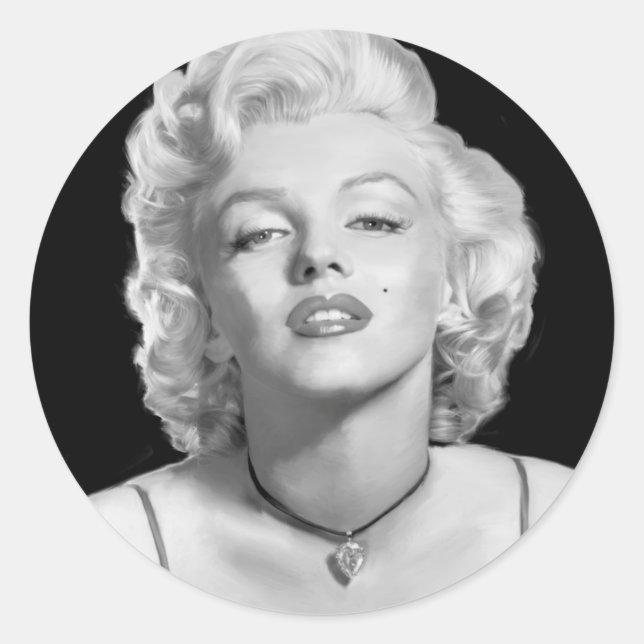 Pegatina Redonda Mire de amor (Anverso)