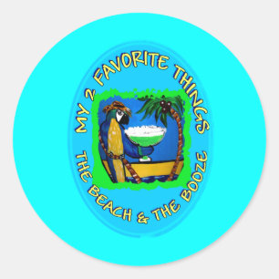 PEGATINA REDONDA MIS 2 COSAS FAVORITAS