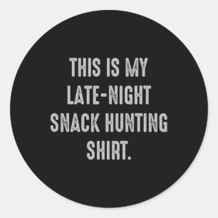 Pegatina Redonda Mis dulces divertidos de comida para cazar tentemp