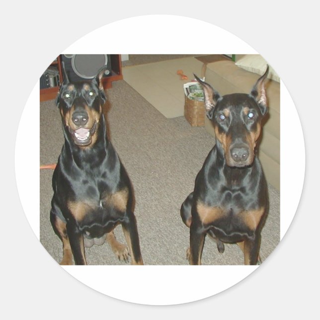 Pegatina Redonda Mis hijos (Anverso)