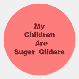 Pegatina Redonda Mis hijos son azúcares