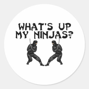 Pegatina Redonda Mis Ninjas