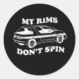 Pegatina Redonda MIS RÍOS NO DAN Camiseta