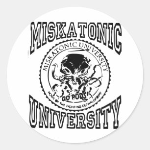 Pegatina Redonda miskatonic