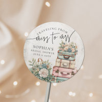 Miss Viajero a la señora Vintage Floral Bridal Sho