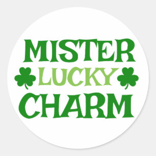 Pegatina Redonda Mister Lucky Charm 🍀