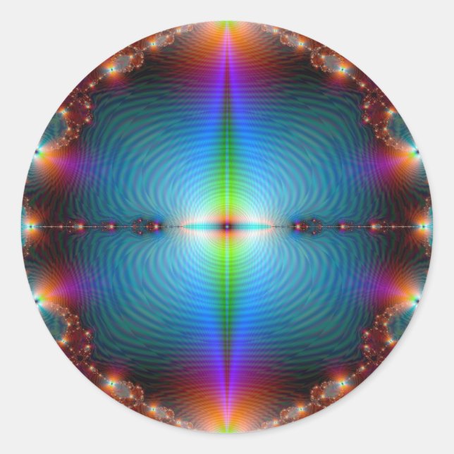 Pegatina Redonda Misterio (Anverso)