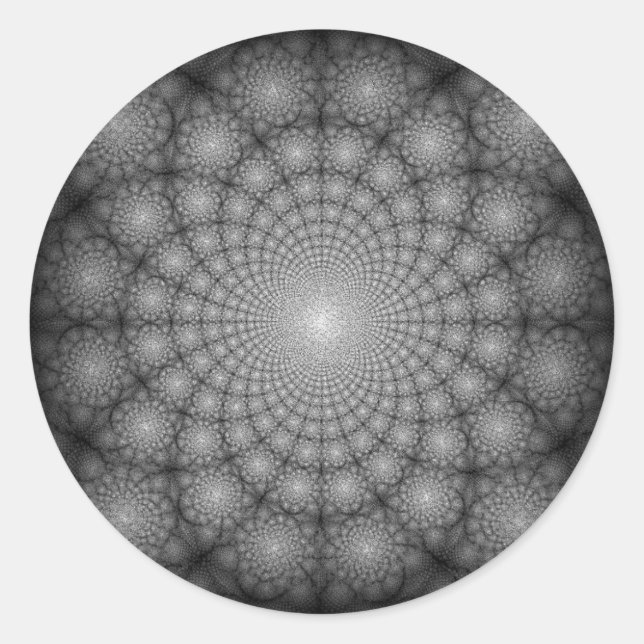 Pegatina Redonda Mística Starry Night Floral Garden Círculos (Anverso)