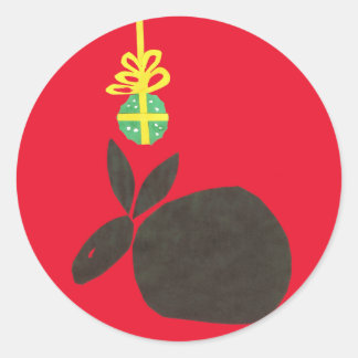 Pegatina Redonda Mistletoe
