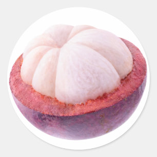 Pegatina Redonda mitad Mangosteen
