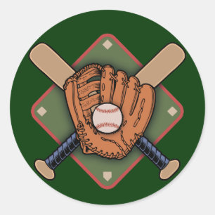 Pegatina Redonda Mitt & Crossbats