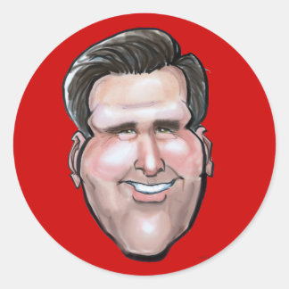 Pegatina Redonda Mitt Romney