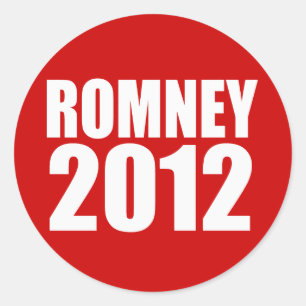 PEGATINA REDONDA MITT ROMNEY 2012