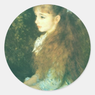 Pegatina Redonda Mlle_Irene_Cahen_Anvers