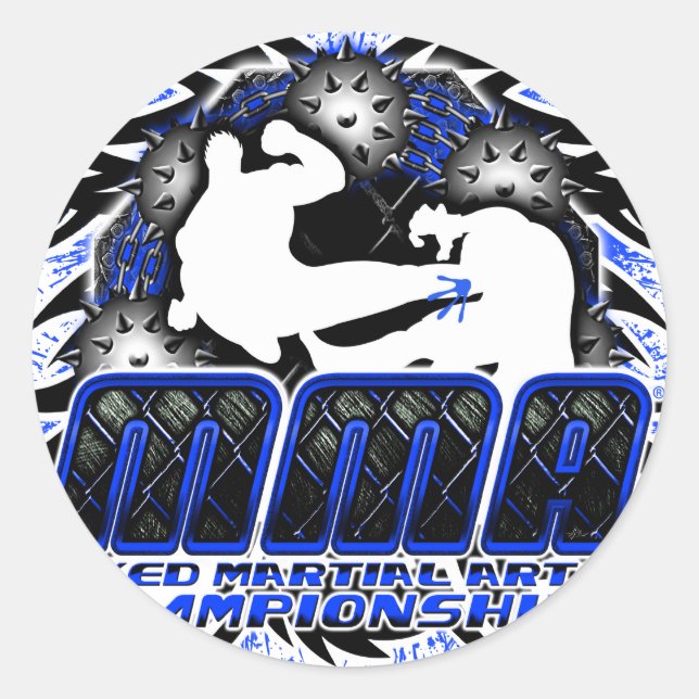 PEGATINA REDONDA MMA 22 (Anverso)