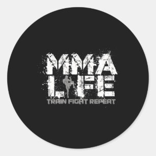 Pegatina Redonda Mma mixta mial