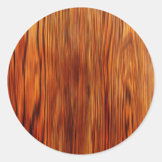 Pegatina Redonda Mobiliario de madera Estilo de textura marrón natu