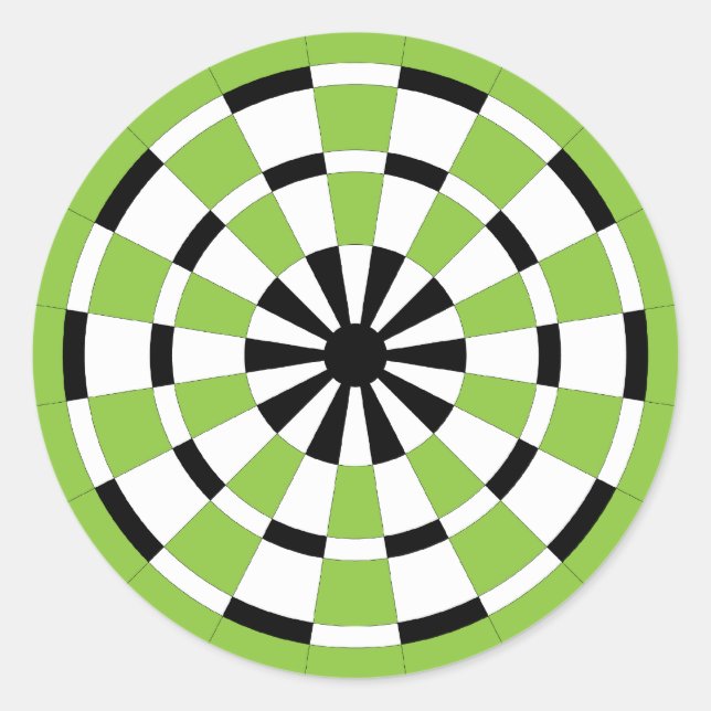Pegatina Redonda Mod Dartboard (Anverso)