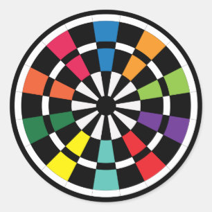 Pegatina Redonda Mod Dartboard