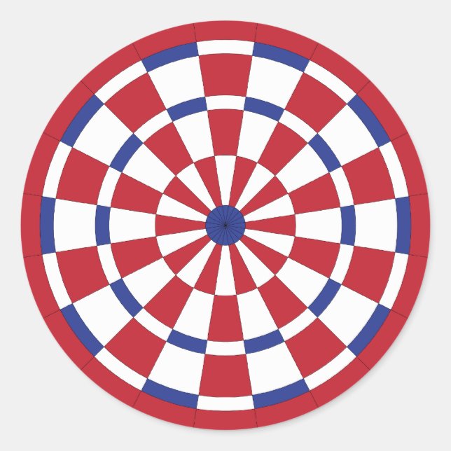 Pegatina Redonda Mod Dartboard (Anverso)