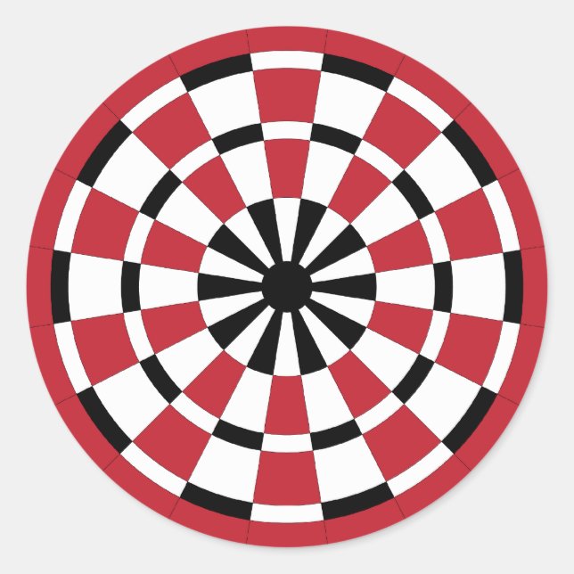 Pegatina Redonda Mod Dartboard (Anverso)