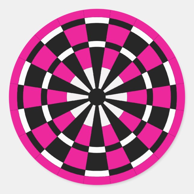 Pegatina Redonda Mod Dartboard (Anverso)