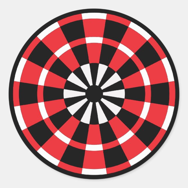 Pegatina Redonda Mod Dartboard (Anverso)