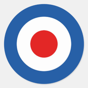 Pegatina Redonda MOD Roundel 3" pegatinas