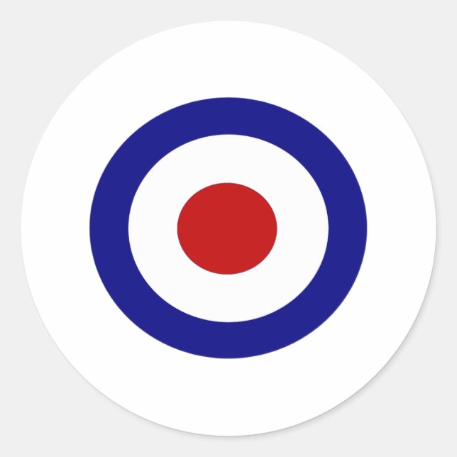 Pegatina Redonda Mod Target (Anverso)
