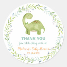 Moda Cute Dinosaurio Brontosaurus Boy Baby Shower