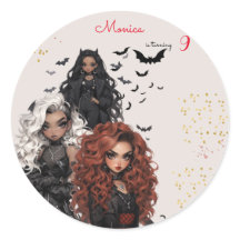 Moda glam gótico espantosas niñas fiesta de cumple