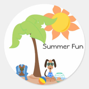 Pegatina Redonda Moda Peticular SummerFun Sticket