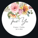 Pegatina Redonda Moda Rosa elegante<br><div class="desc">¡Hecho para ti!</div>