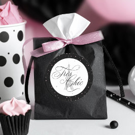 Pegatina Redonda Moda Très Paris Polka Dots ID1162