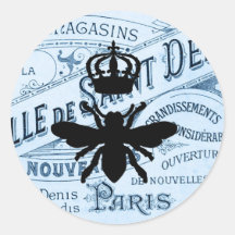 Moda Vintage París Ephemera Queen Bee Silhouette