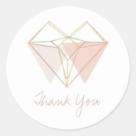 Pegatina Redonda Modern Baby Shower Favor Tags – Abstract Geometric