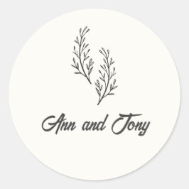 Pegatina Redonda Modern Bohemian Desert Romance | Stickers