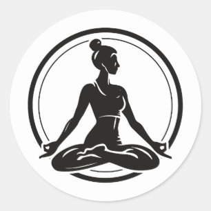 Pegatina Redonda Modern Fitness más fuerte cada día motivación