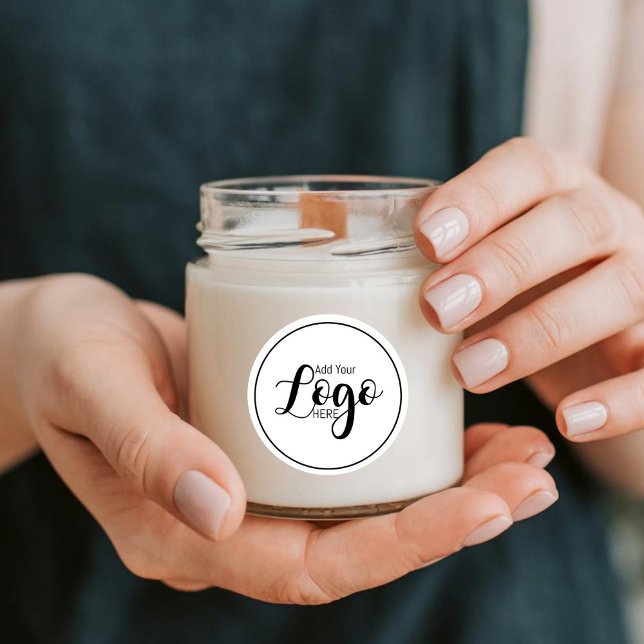 Pegatina Redonda Modern Simple Custom Logo Scented Candle | Profess (Subido por el creador)